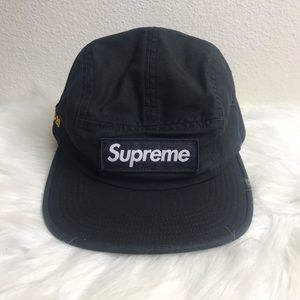 SUPREME MILITARY CAMP CAP BLACK SS20